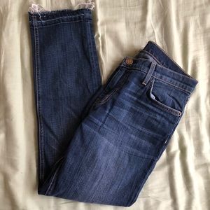 Current/Elliot Straight Leg Cropped Jeans